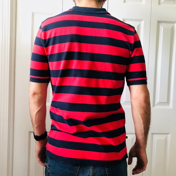 Boys Brooks Brothers Fleece Striped Polo Shirt L - Picture 2 of 4